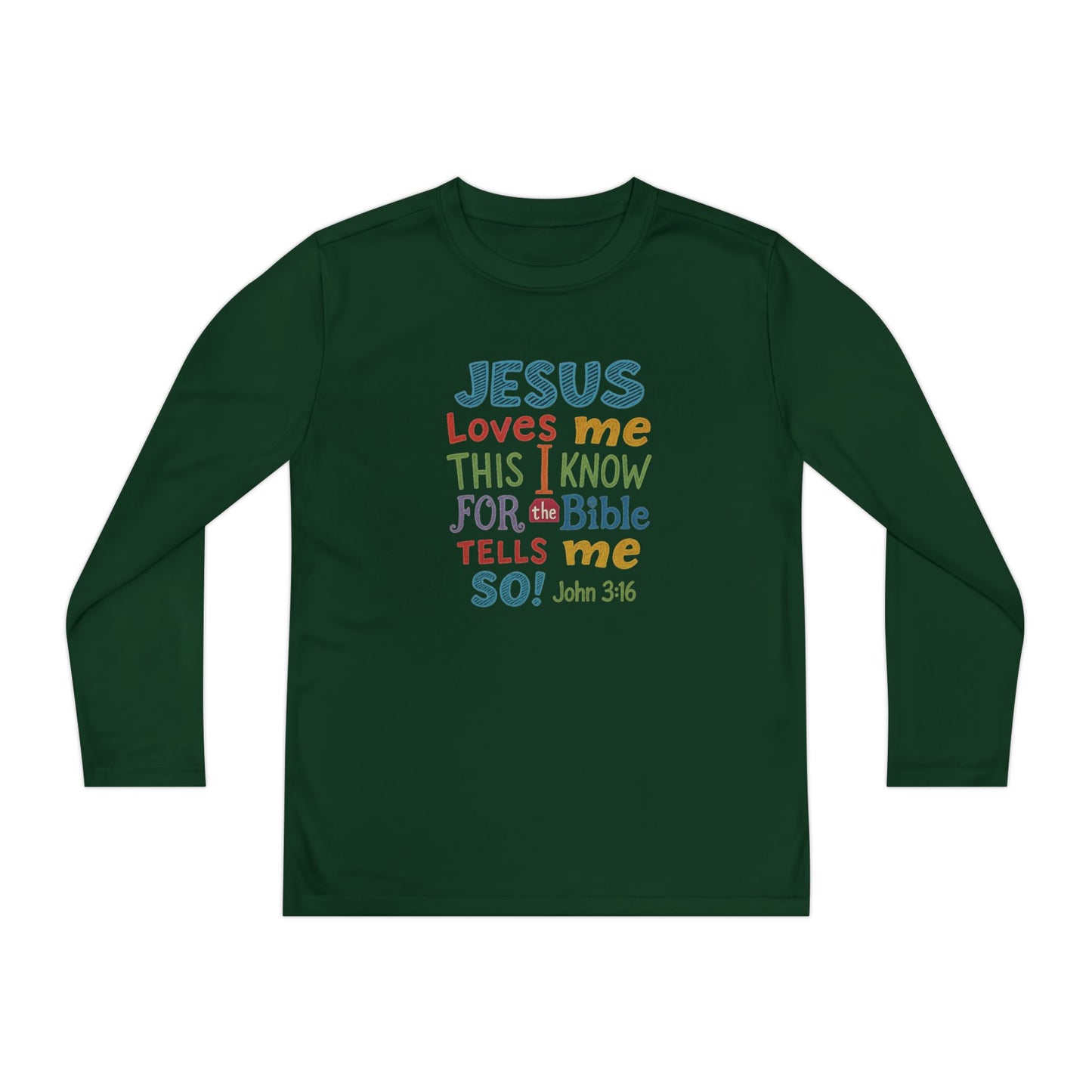 “Jesus Loves Me — Chalkboard Kids Tee (John 3:16)” Faith Like a Child Collection
