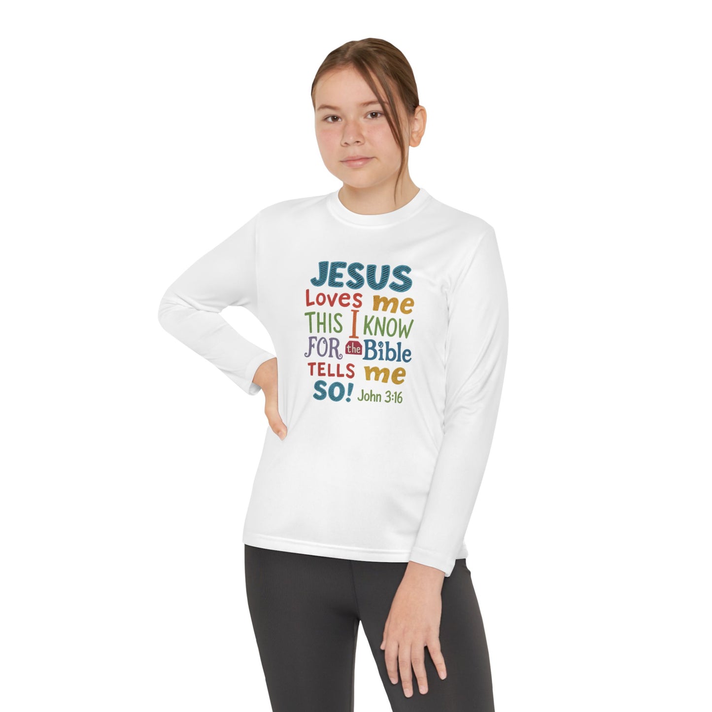“Jesus Loves Me — Chalkboard Kids Tee (John 3:16)” Faith Like a Child Collection