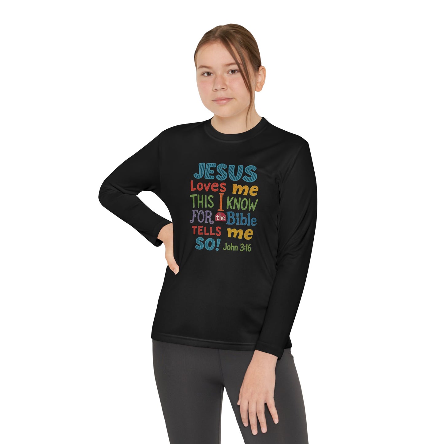 “Jesus Loves Me — Chalkboard Kids Tee (John 3:16)” Faith Like a Child Collection