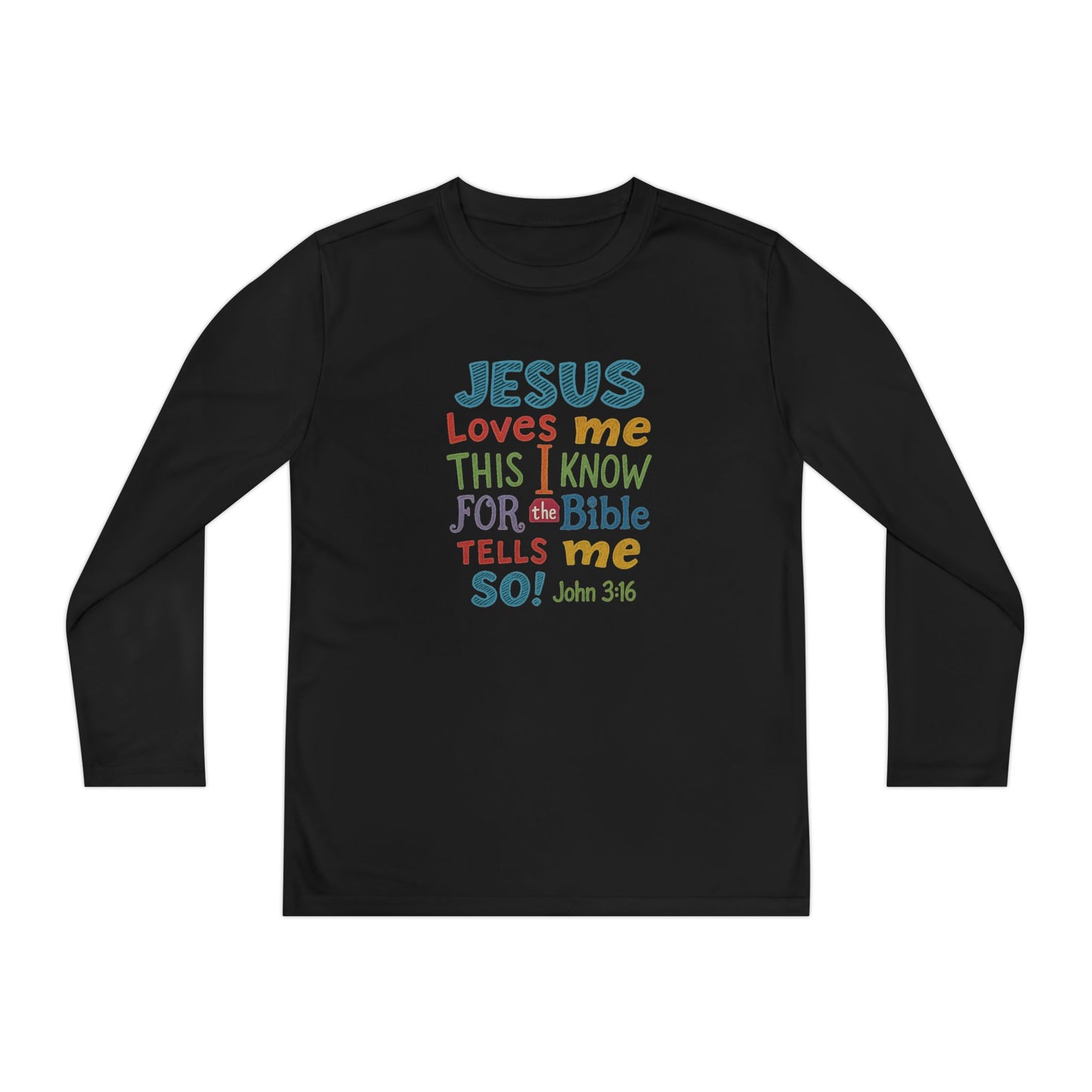 “Jesus Loves Me — Chalkboard Kids Tee (John 3:16)” Faith Like a Child Collection